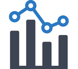 bar graph with trend line