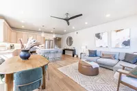 well-decorated vacation rental interior