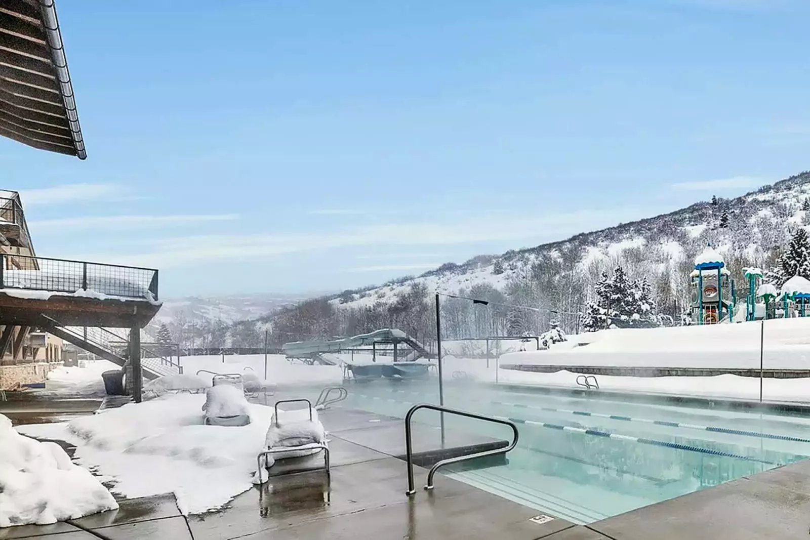 outdoor heated pool