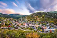 aerial view of Park City