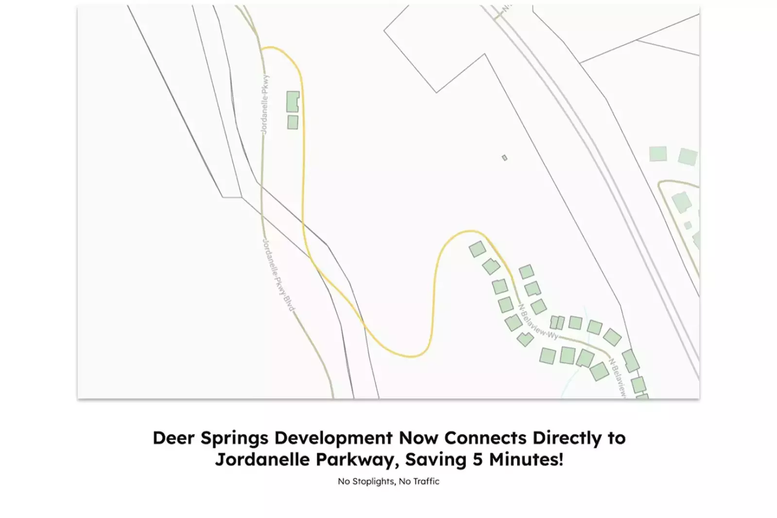 This map shows the proximity to the new Deer Valley ski resort, this neighborhood has it's own access road that connects you directly to Jordanelle Pa