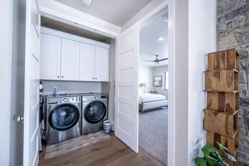 Your own laundry area with washer and dryer for your convenience