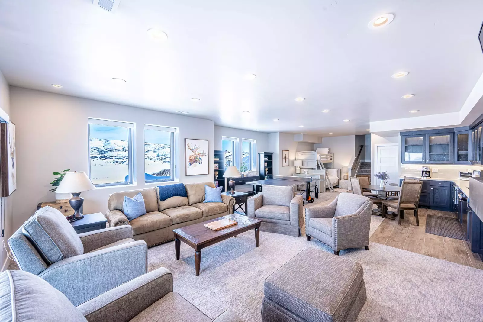 Spend quality time in this family game room