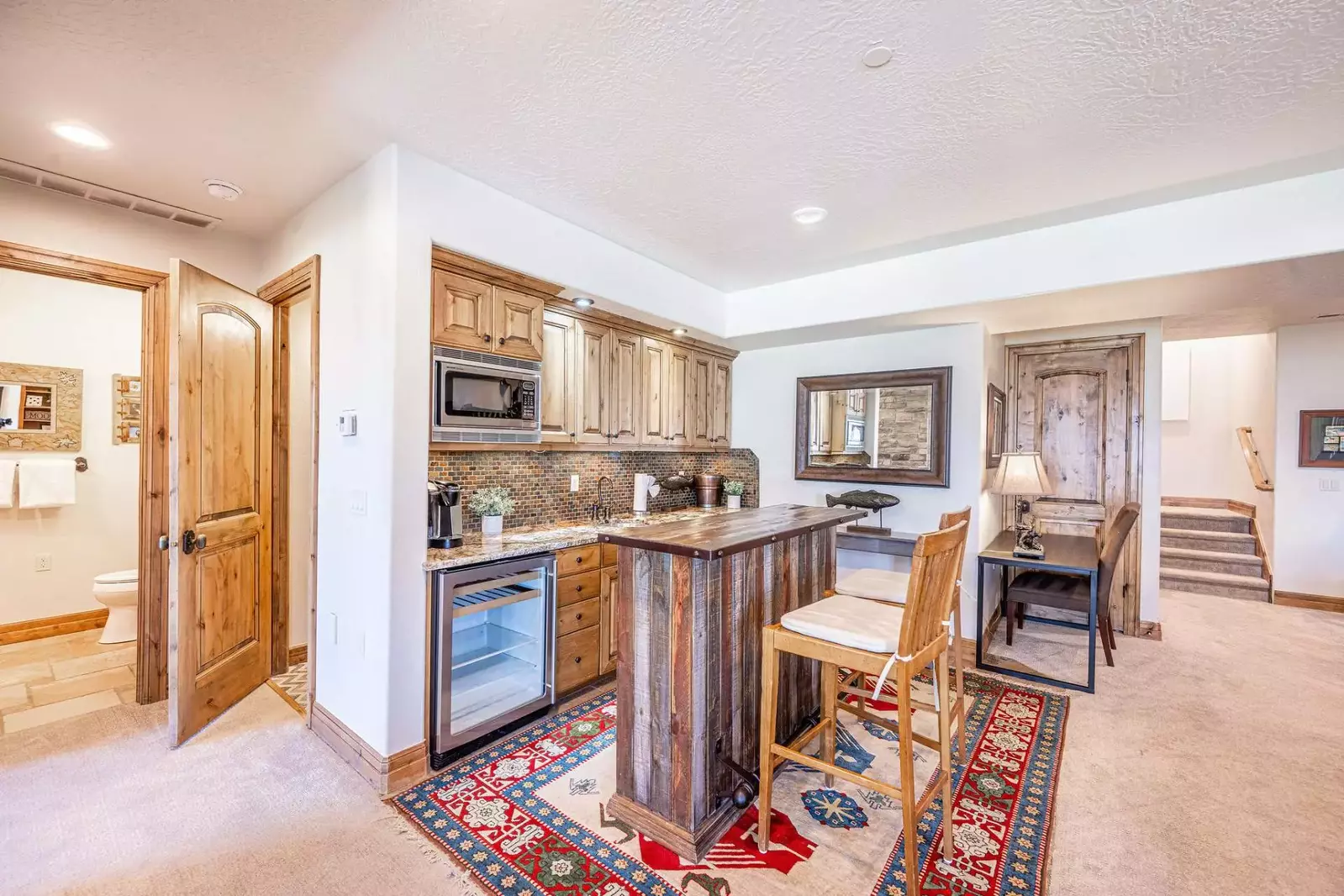 Two Seater bar by the Game Room