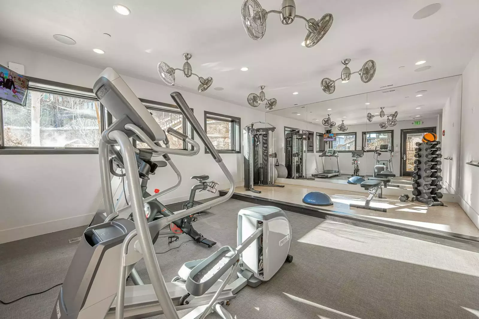 Break a sweat on your vacation. Head to the Juniper Landing fitness center and check out our new Peloton bike!