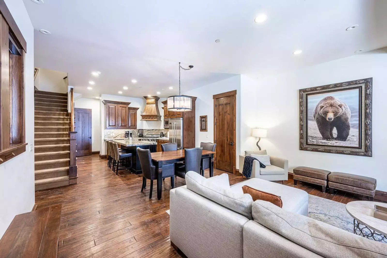 Warm and Inviting Home – Gorgeous Hardwood Flooring Throughout, Gas Fireplace, Smart HDTV, Designer Furnishings Including a Sleeper Sofa