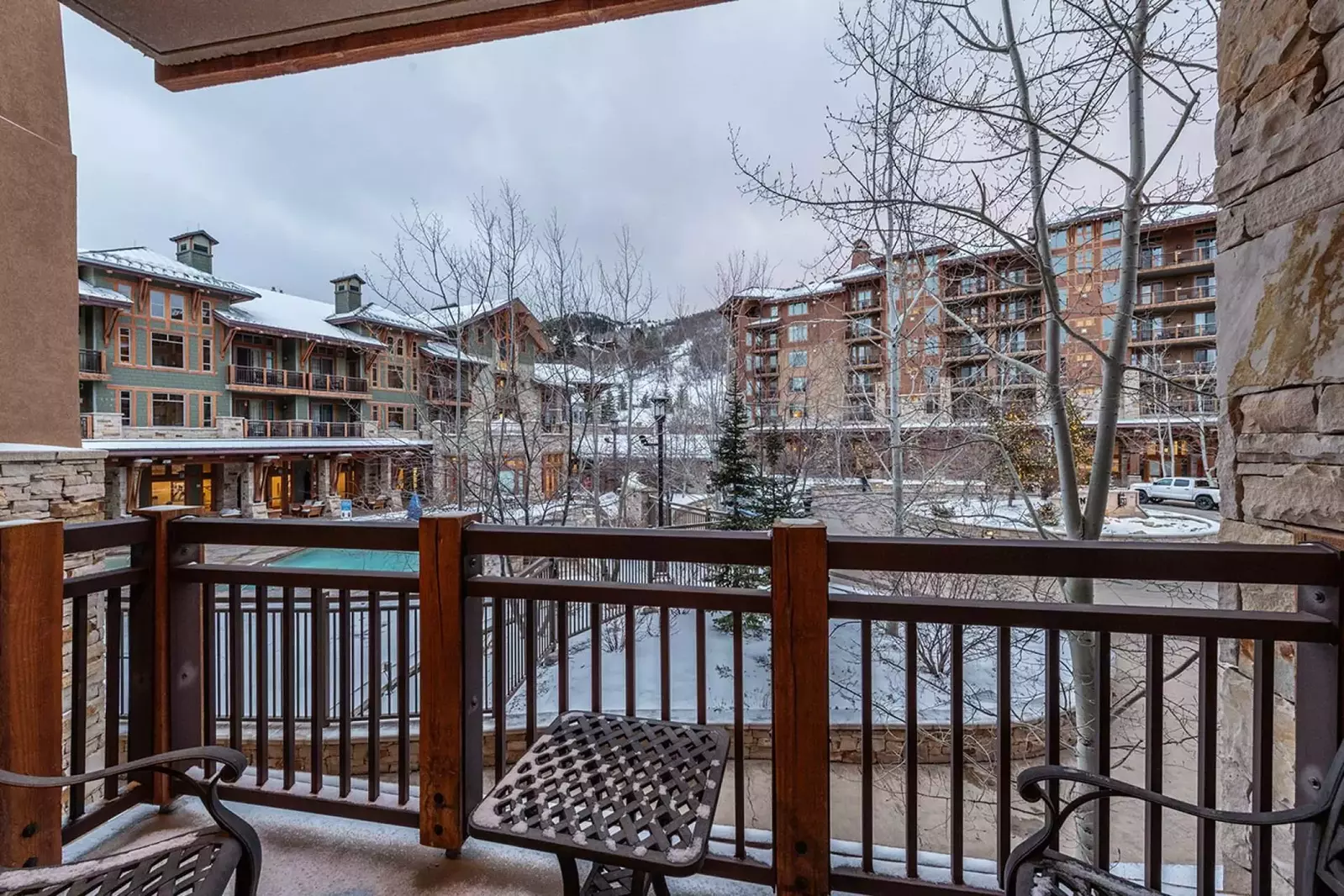 The Patio provides a lovely place to relax after a long day of activities
