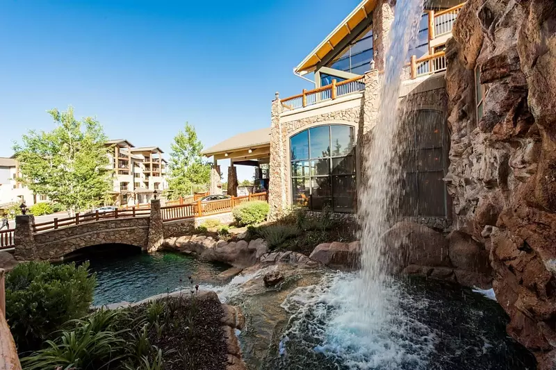Nature like Water falls greet arriving guests