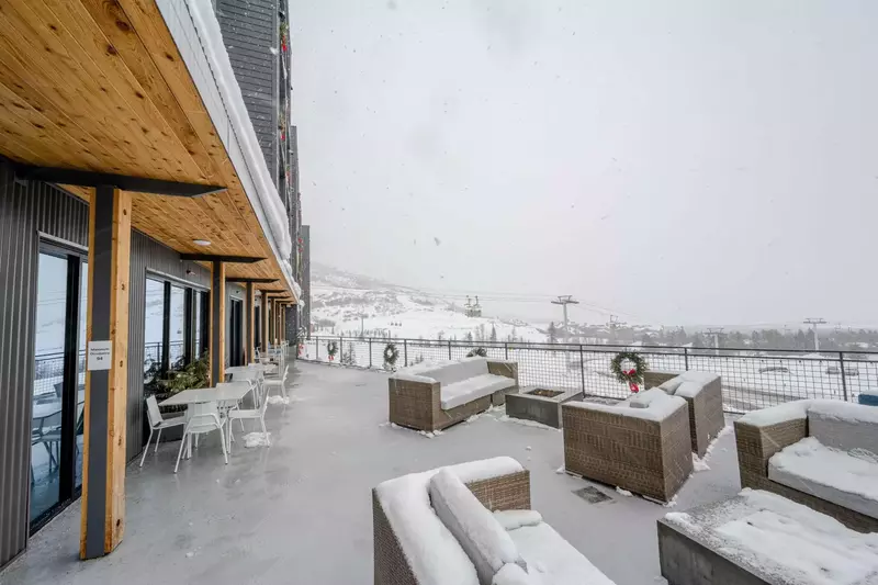 Outdoor spaces with comfortable seating