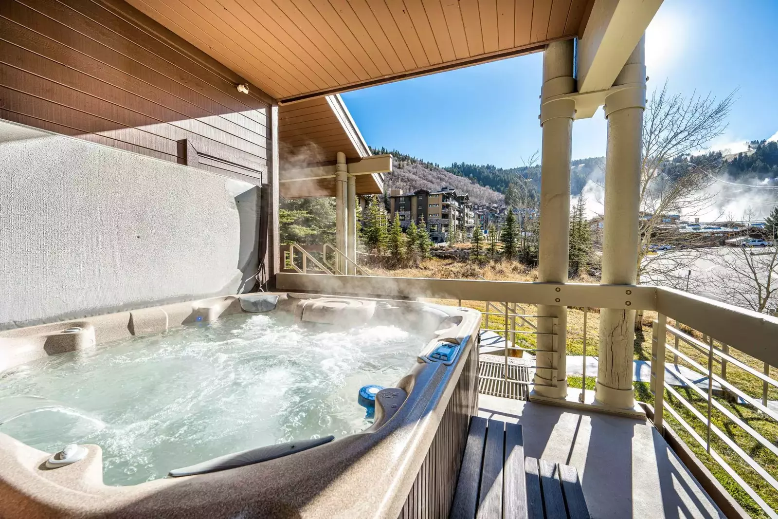 Relax in your brand new private hot tub while enjoying the magnificent vistas