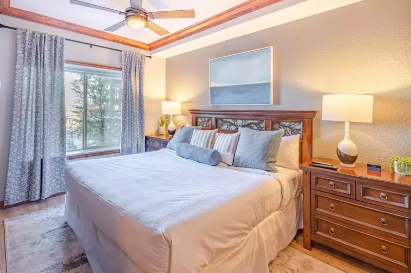 New King Bed on the Primary Suite with Bedside Tables