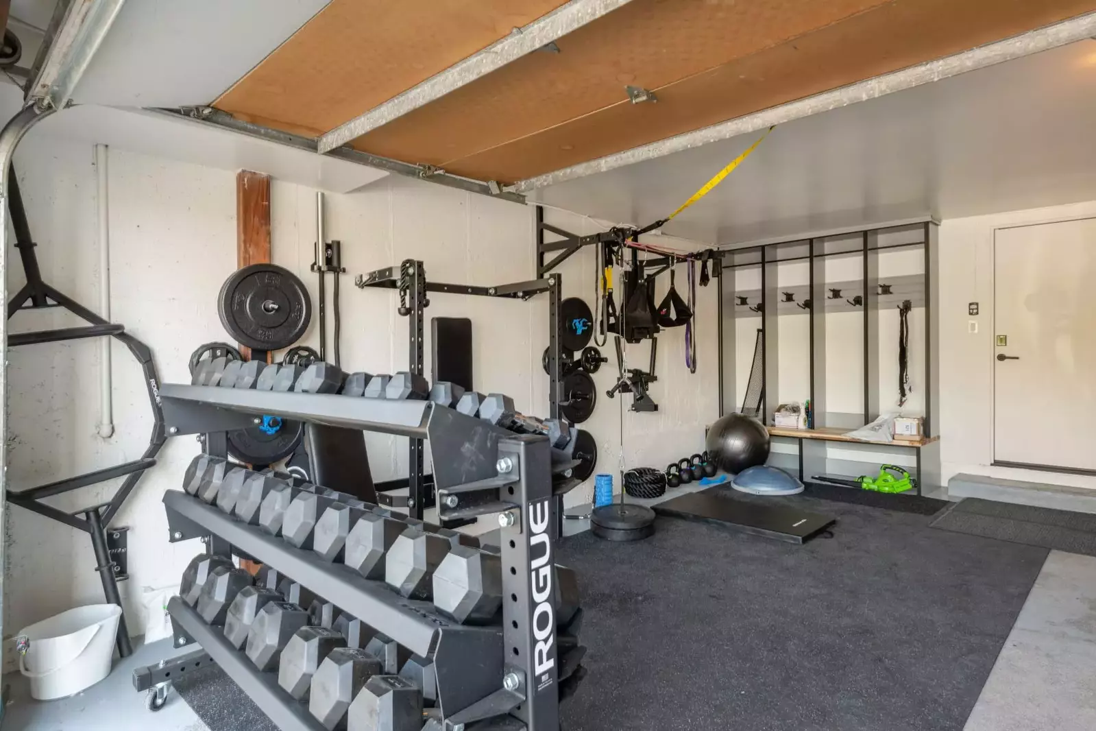 The fully equipped private gym is perfect for getting your workouts in while you're on vacation.