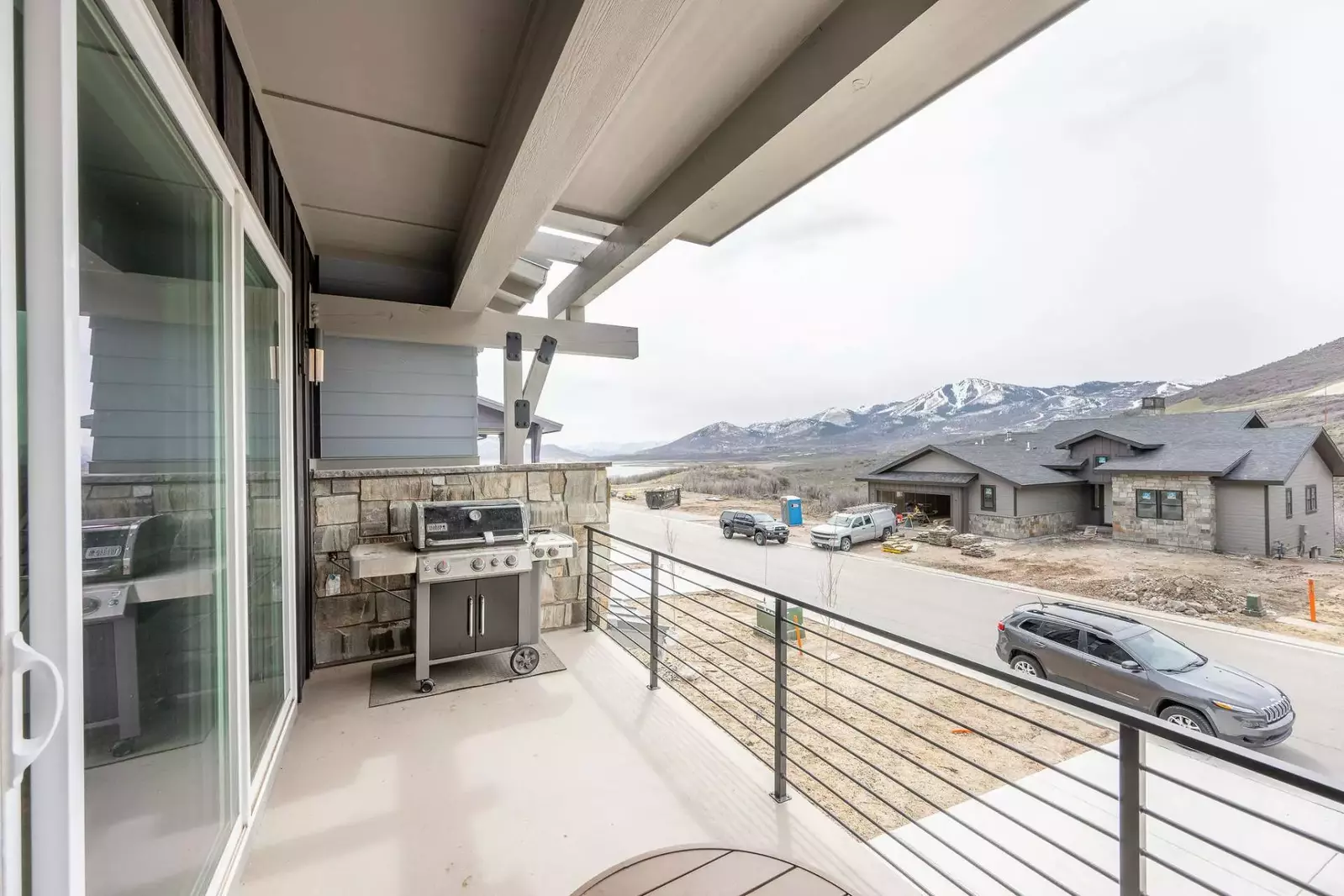 Private balcony with BBQ grill