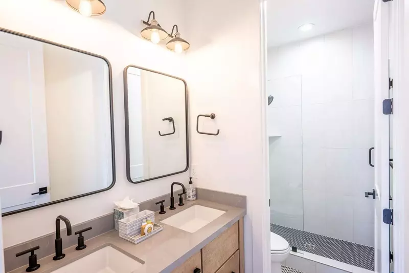 Twin custom vanities. Designed for beauty and function