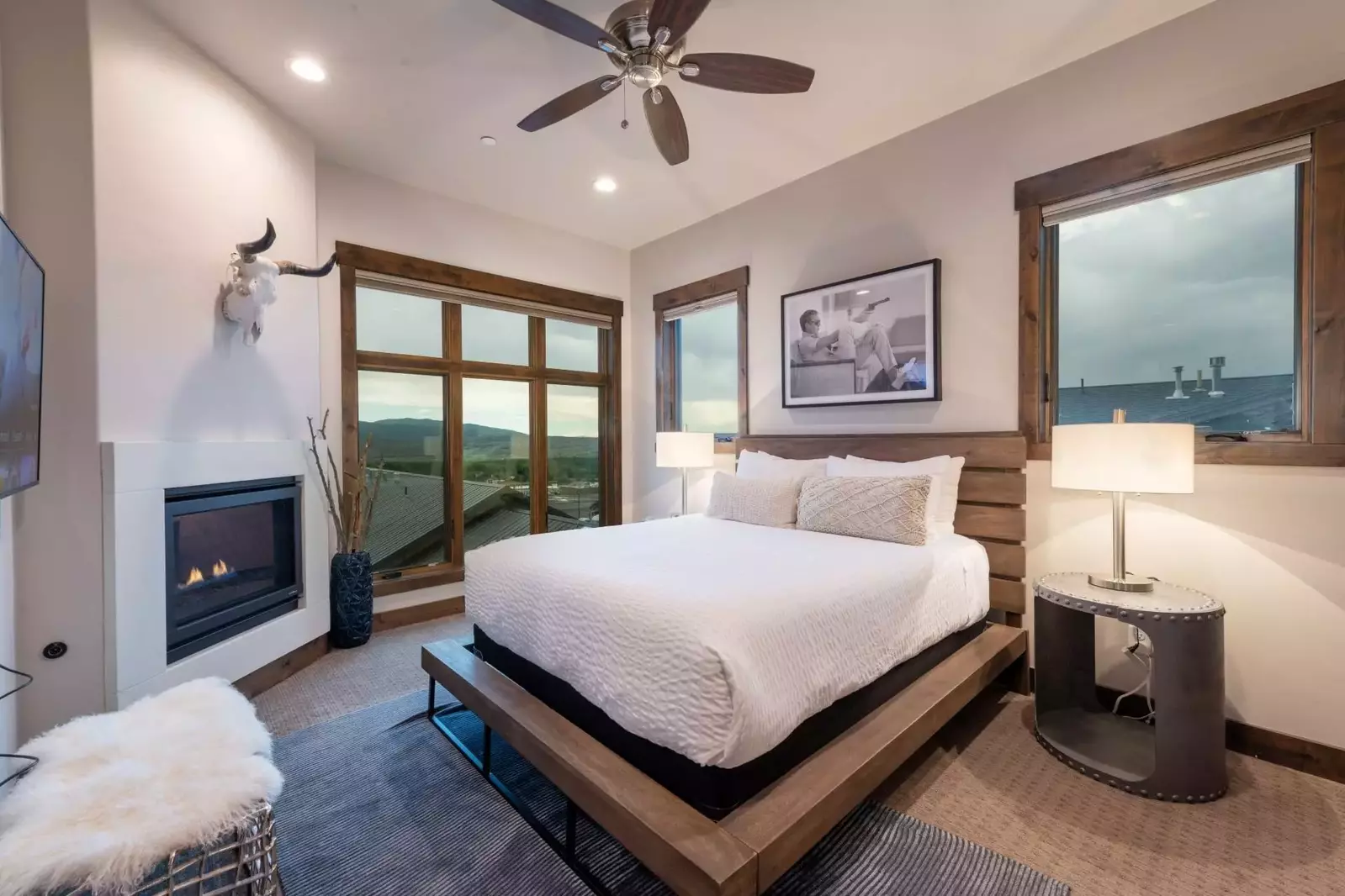 The professionally designed interior of this home helps guests feel an instant sense of calm as soon as they enter the home. The primary suite feature