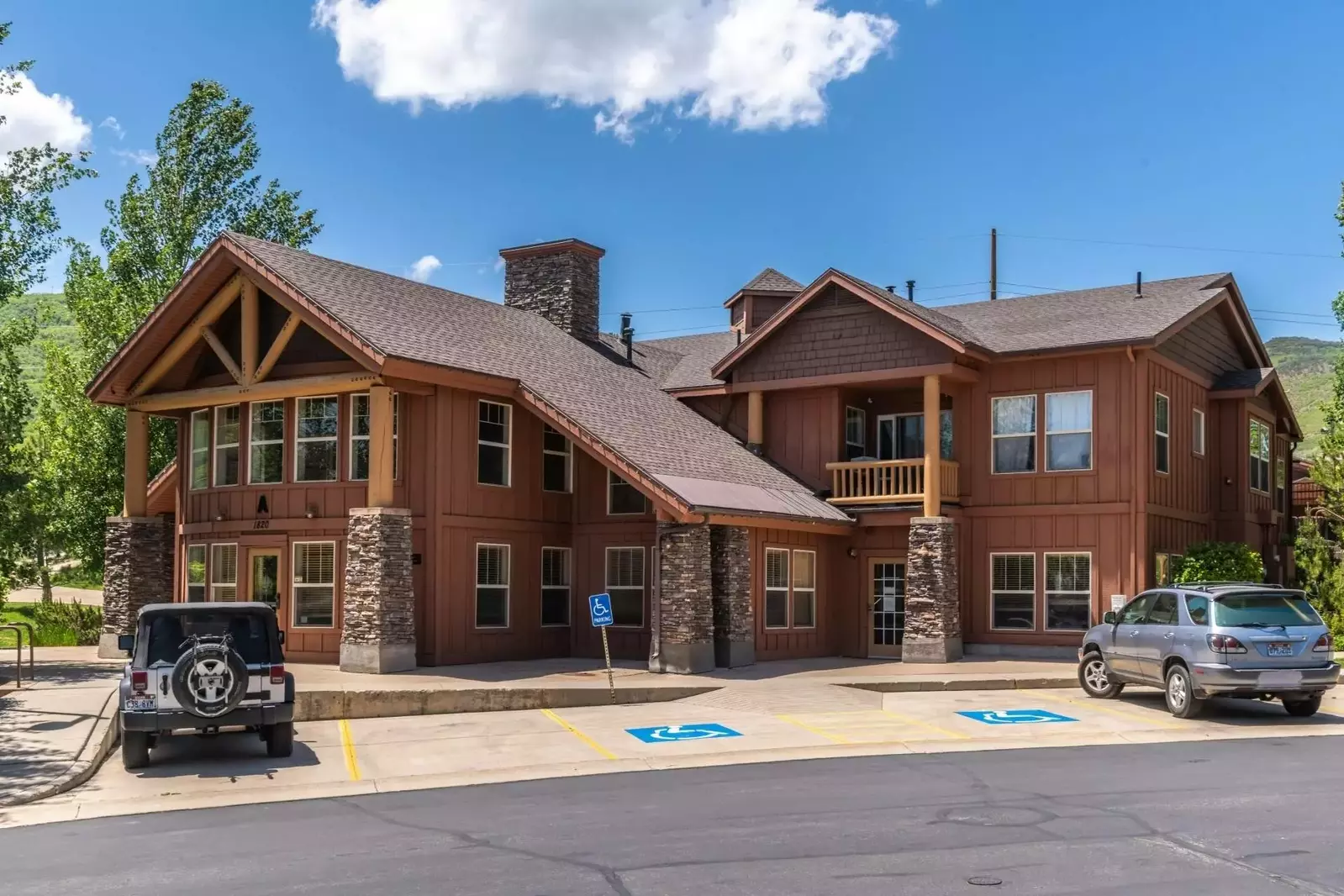 The clubhouse at Fox Bay has a fitness center and more that you can take advantage of while you're here