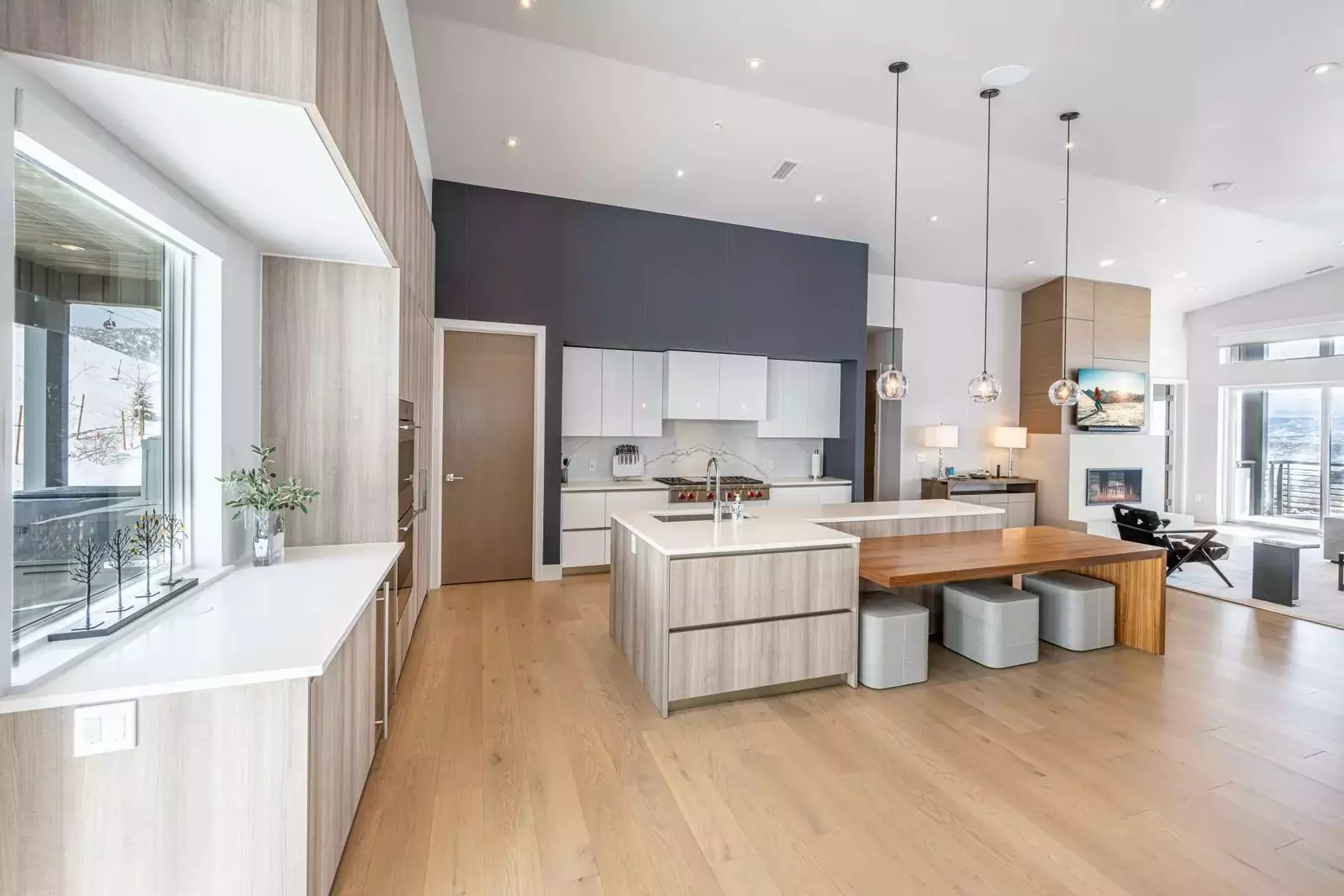 Fully equipped gourmet kitchen which has everything you could need for cooking at home