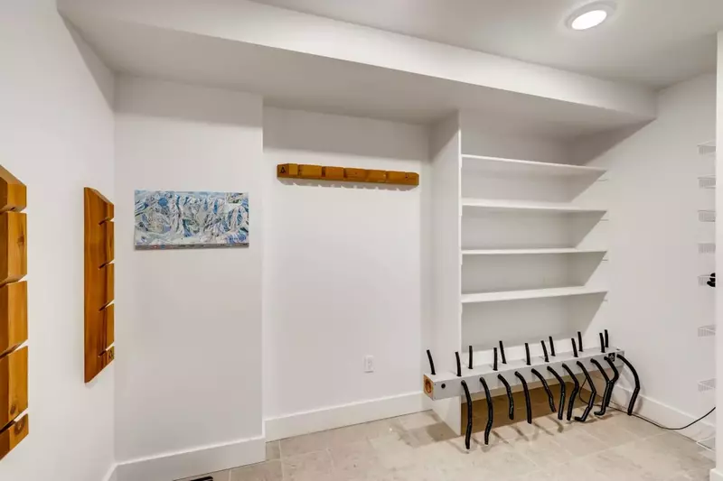 Located just outside the front door on your way to private exit is a private ski room – complete with boot warmers and plenty of storage there's no sh