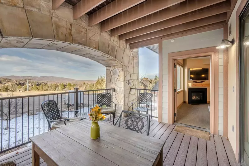 A unique feature of this home is the large covered private patio - featuring mountain views, dining table and comfortable seating. The patio can be ac