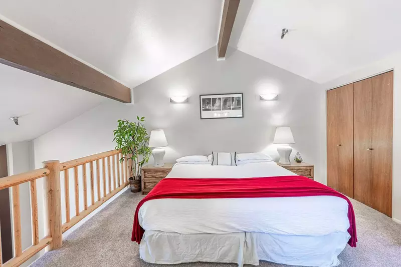 Upper Floor Loft: Guest Suite w King Bed, En Suite Bathroom || Keywords: Park City Vacation Rentals, Park City Vacation Properties, Park City Resort