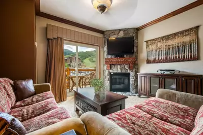 Mountain Views / Pull Out Queen Sofa Sleeper  / Gas fireplace / HDTV / Private Balcony / Cable + WiFi