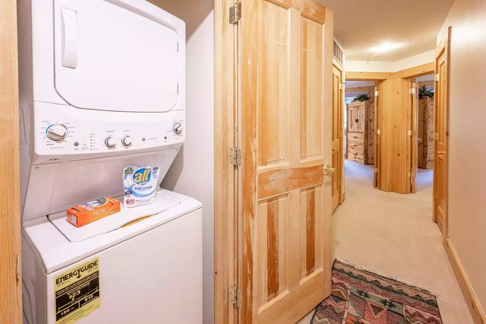 Equipped with your own washer and dryer for your convenience