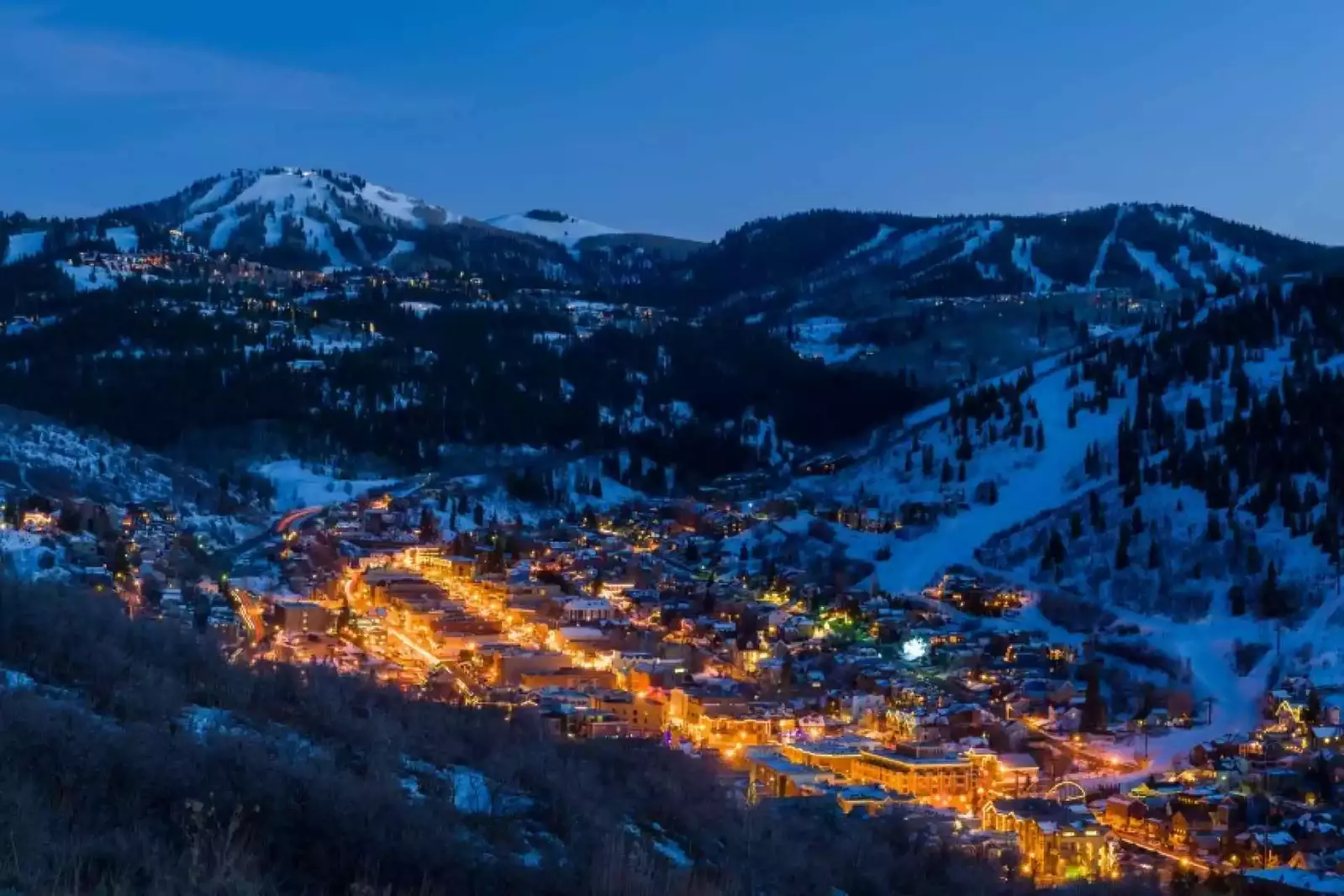 Park City by night.