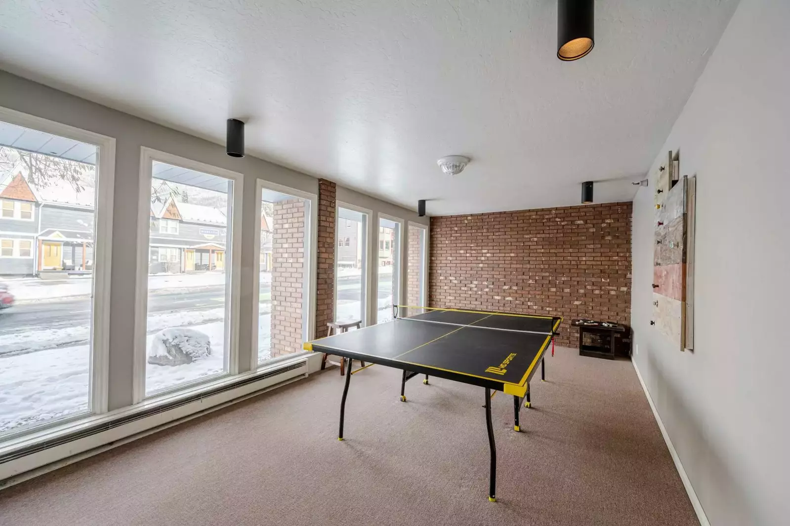 Fantastic amenities available at Lift Line Condo - including a Ping Pong Table.