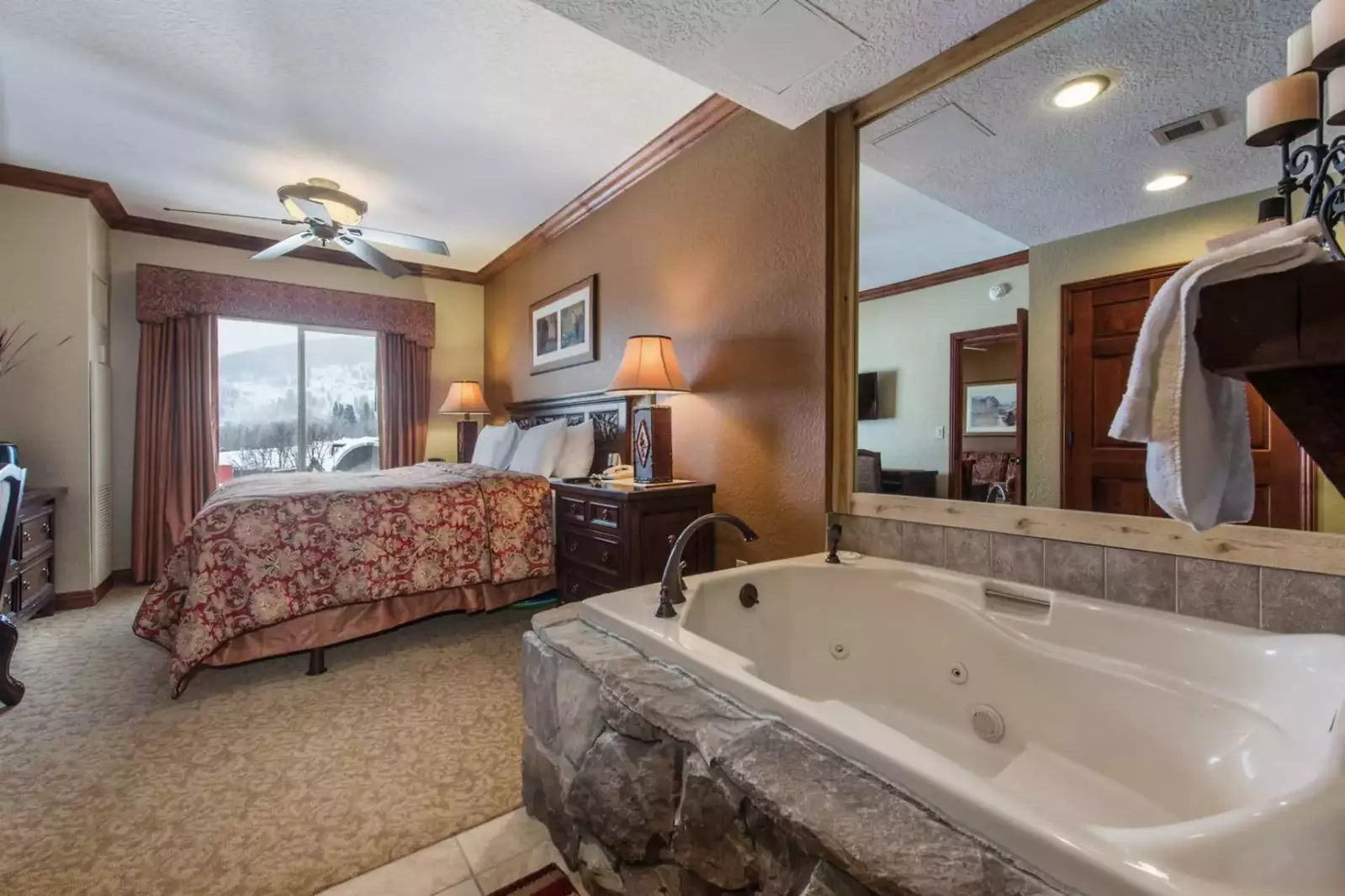 Primary Suite Features Oversized Jetted Tub & Steam Shower
