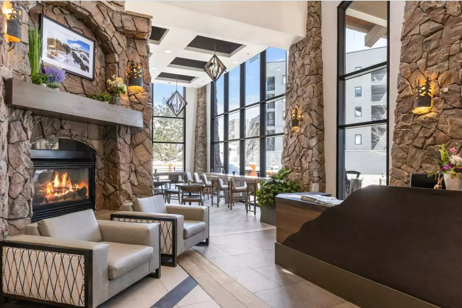 Westgate Resort and Spa, Park City has a Renovated Lobby, Open 24 /7. Ski-In/Ski-Out Park City Vacation Rental, Wetgate Park City