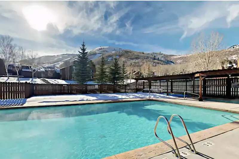 The Three Kings outdoor pool is open year round, there is also a shared hot tub and community center