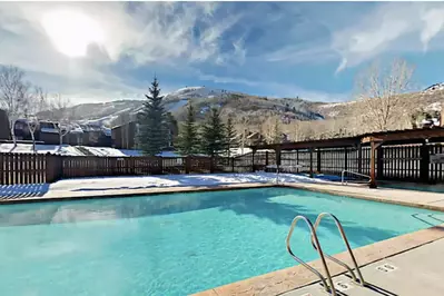 The Three Kings outdoor pool is open year round, there is also a shared hot tub and community center