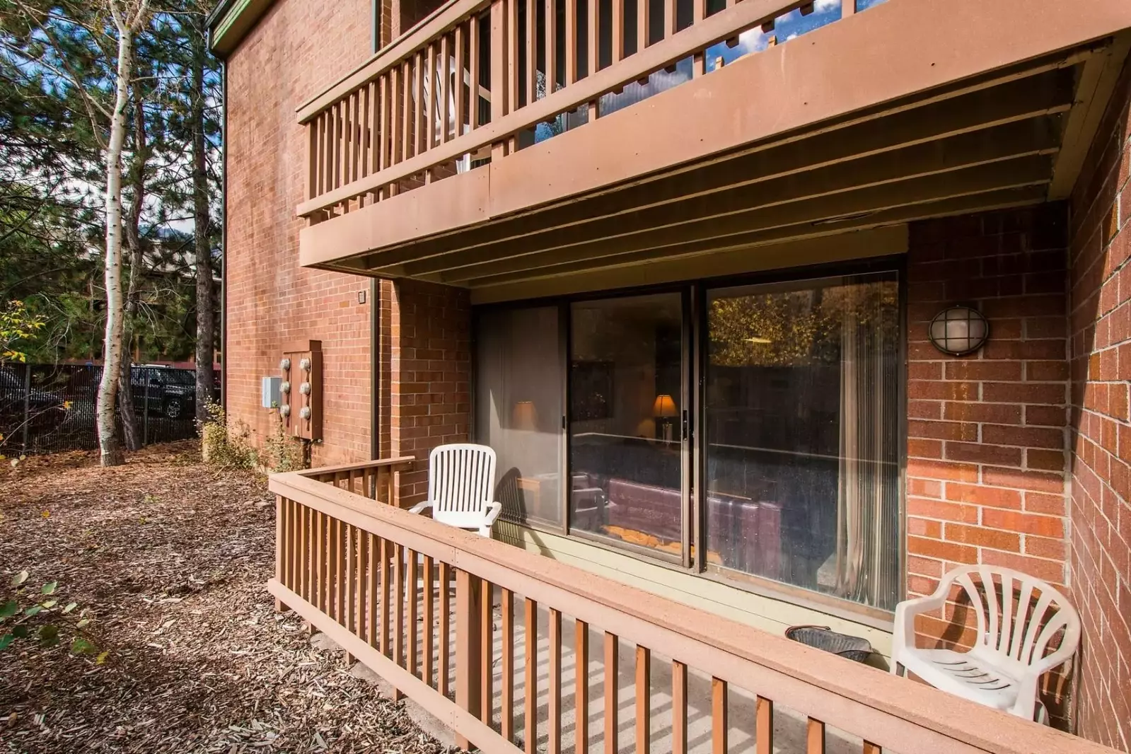You walkout and private balcony just off of the large family living room. There is a second balcony in the second bedroom.
