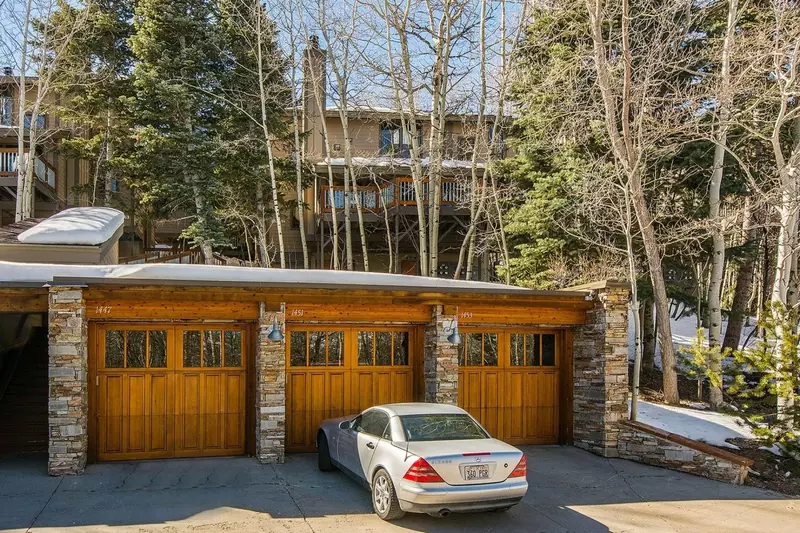 One Car Garage–Doubles As A Ski Locker!