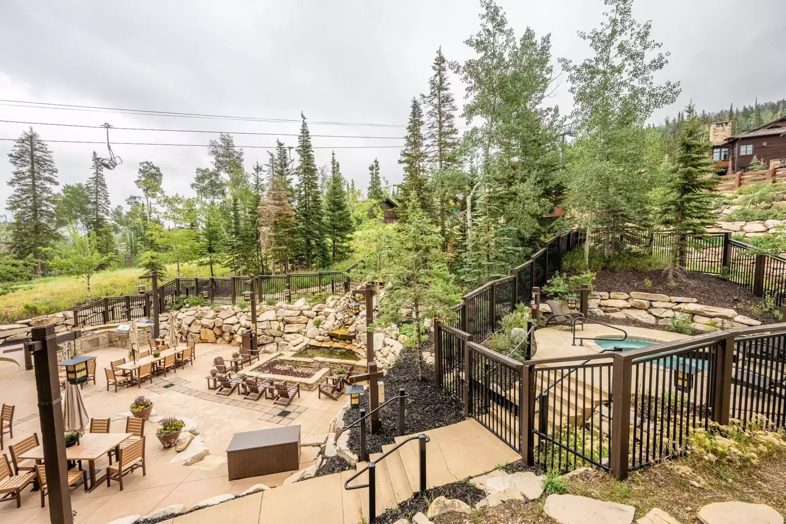 This Is The View From Our Private Deck - Which Offers Private, Exterior Entry to the Hot Tub, Fire Pit and Grill (No long hallways or elevators).