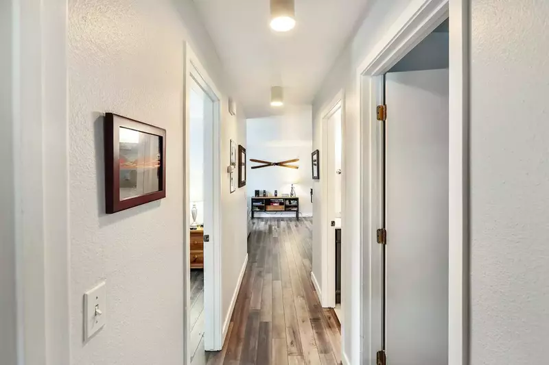 View From Bedroom #3 - Master on the Right, Bedroom #2 on Left