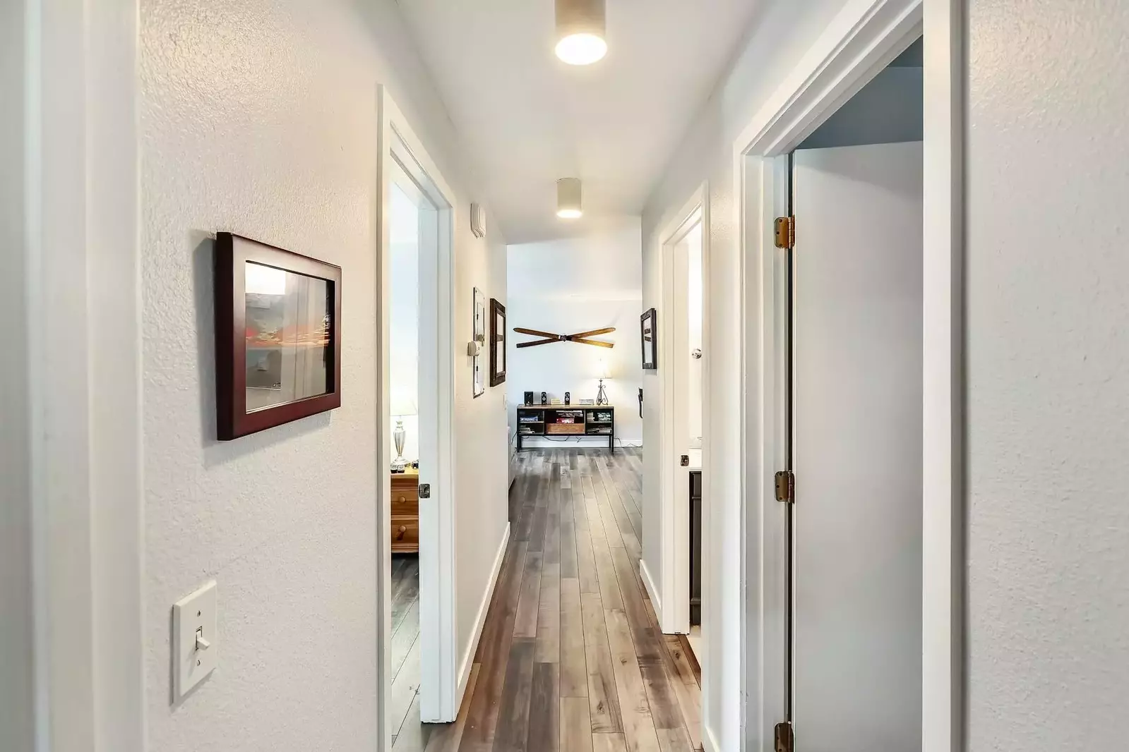 View From Bedroom #3 - Master on the Right, Bedroom #2 on Left