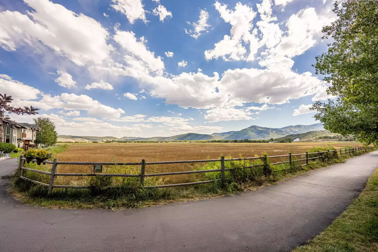 The nearby trails are perfect for walking, running or biking!