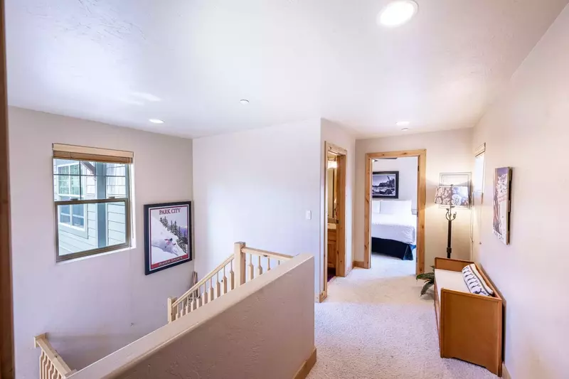 Upstairs Landing Area Between Bedrooms Overlooks the Main Floor and Provides Extra Privacy for Each Bedroom