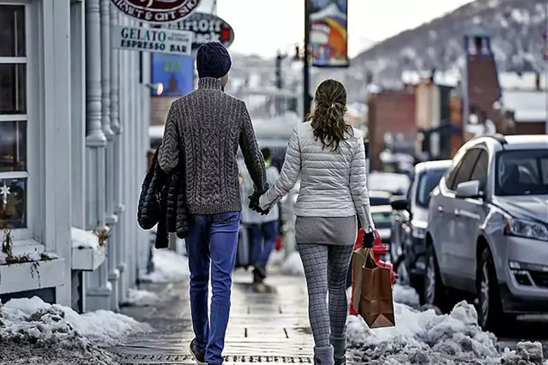 Walk hand in hand along Main Street