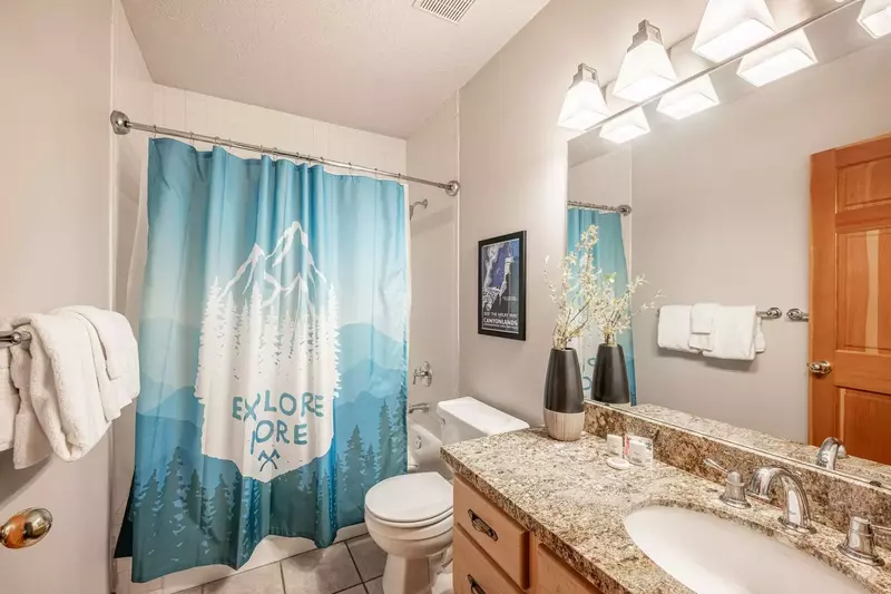 Located on the first floor and shared by the guest suites - Indulge in the luxury of our well-appointed bathrooms furnished with plush towels, soft wa