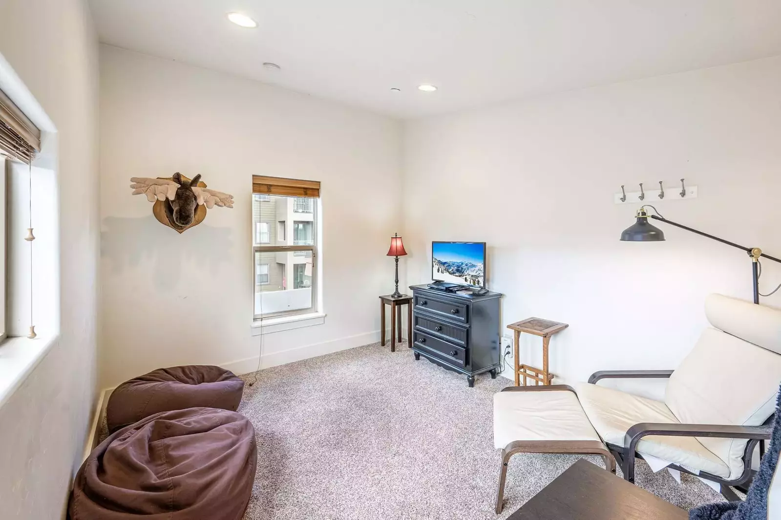 Head up the spiral staircase to the loft - it's perfect for playing games, reading or catching up! Our youngest guests love this room!