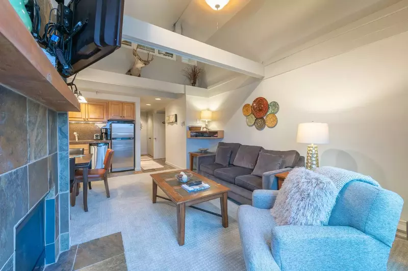 The spacious living area, perfect for relaxing with friends and family