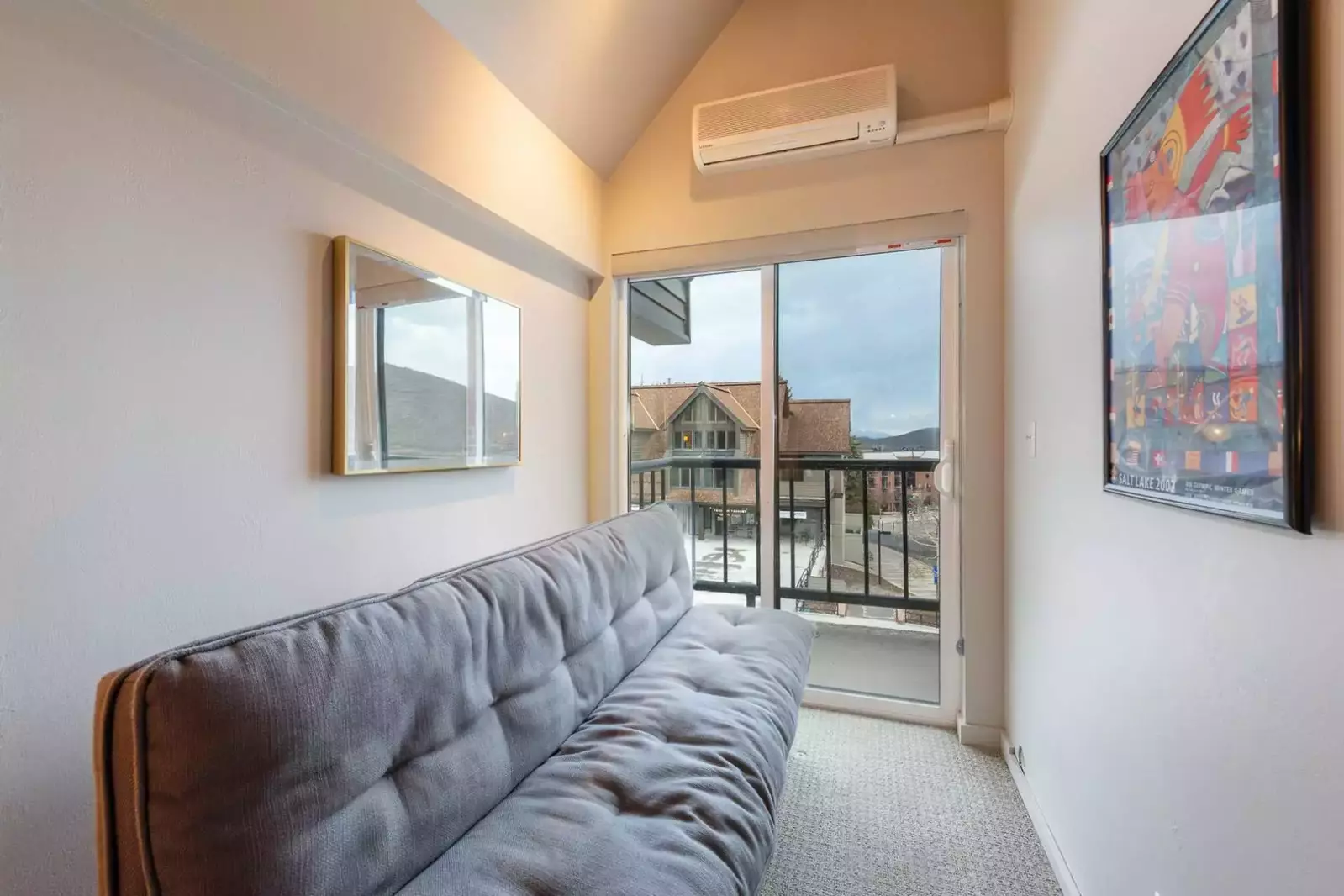 Main Floor Guest Suite Has a Queen Bed & A Comfortable, Plush  Futon - It's a great place for Kids to Sleep!