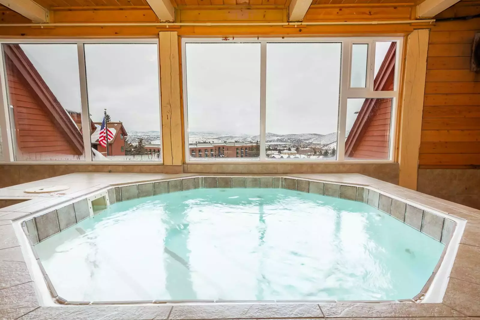 The Indoor Hot Tub is just down the hall from our home (there are others located throughout the building so it does not become crowded)