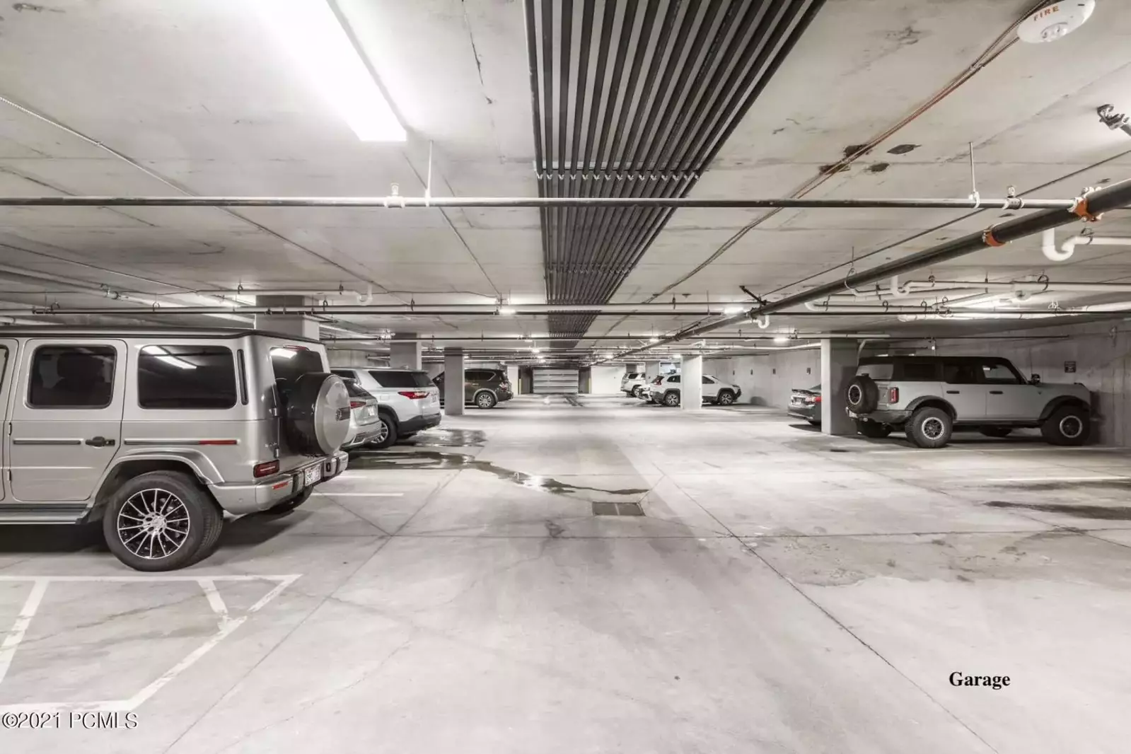 Each unit is assigned one covered parking spot