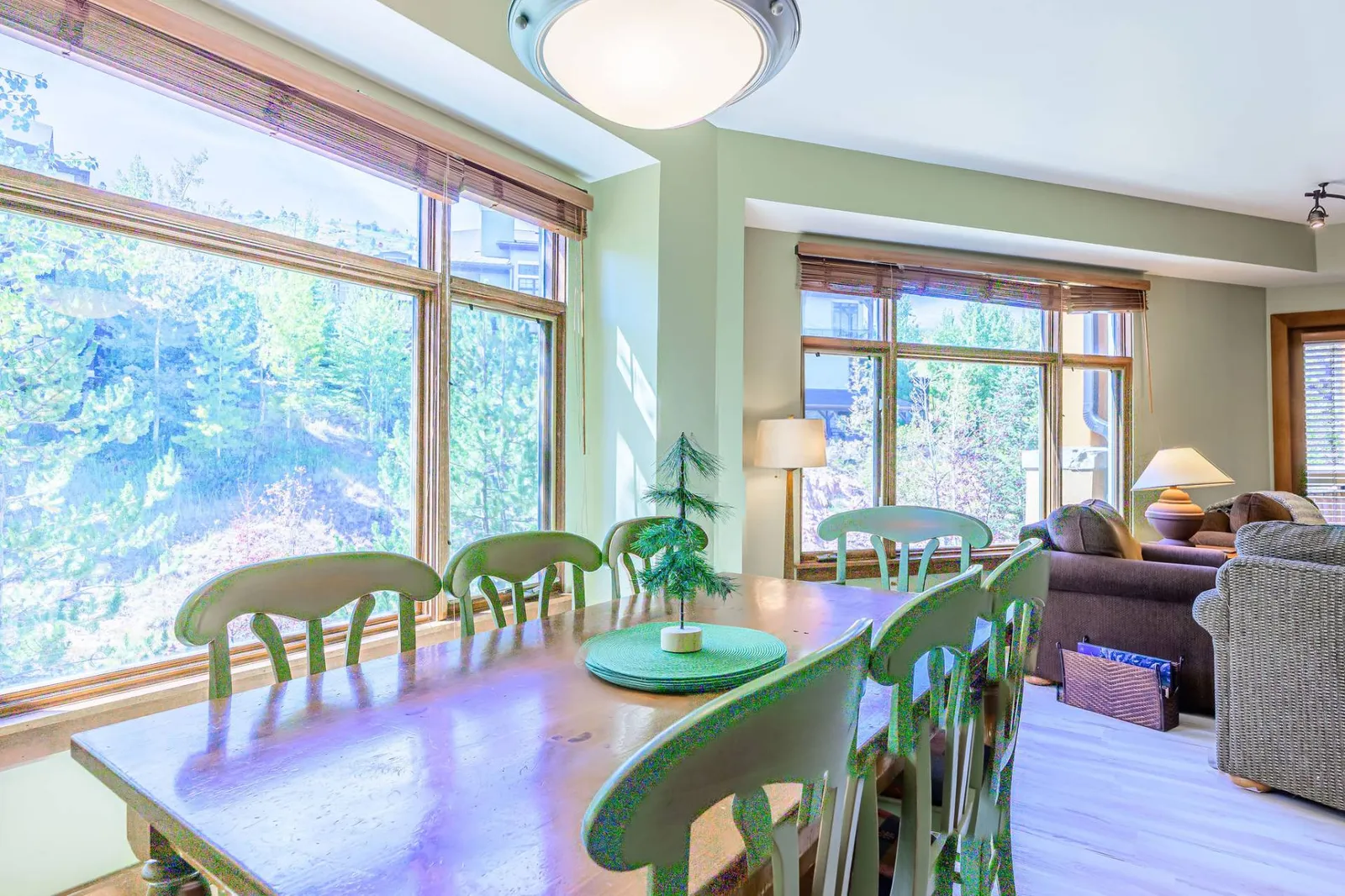 Formal dining area with seating for eight, perfect for holiday meals and homemade dinners.