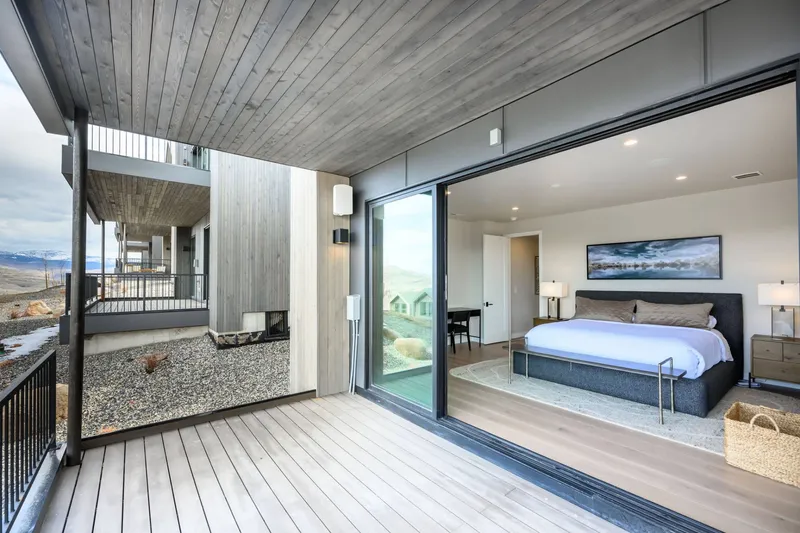 Primary suite with king bed in Deer Valley East Village vacation home