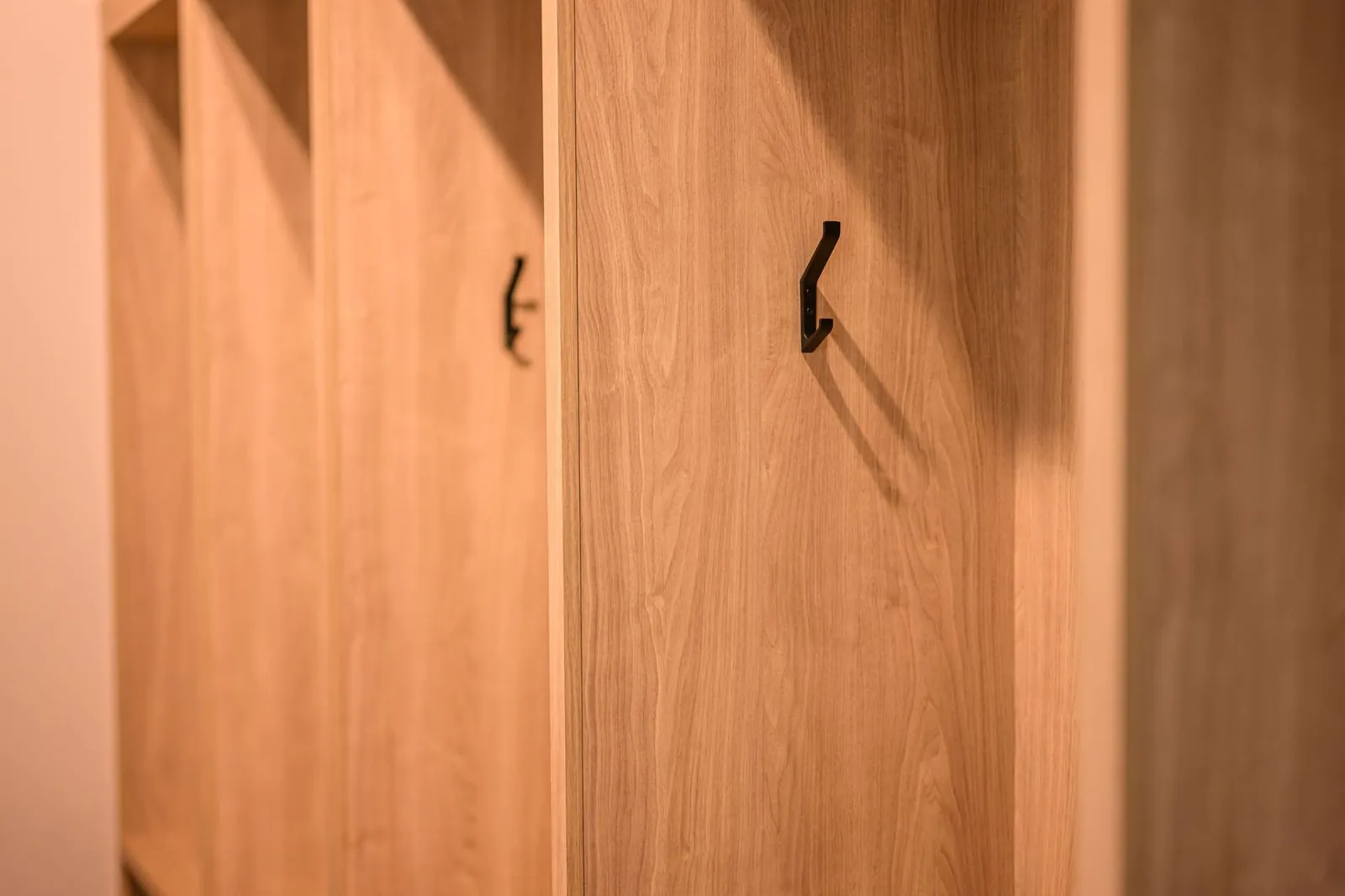 Ski gear storage and hooks for Deer Valley ski days