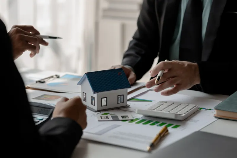 property manager working with client